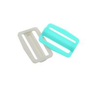 Diving Weight Belt D Ring, 2 Pieces Luminous ScubaDiving Weight Belt Keeper Buckle Water Sport Accessories, White (Luminous Blue)6.2x4.4x1.1cm