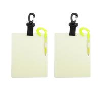Diving Writing Board Kit - Waterproof Illuminated Slate Underwater Note Taking Device Secure Clip Pencil Holder Set Sight Recording Tool lum