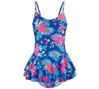 DivingBirds Girls Swimming Costume Me Swimsuit One Piece Swimming Suit for Girls Adjustable Bathing Suits UV Rashgard Swimwear Summer Beach Pool, Rose Florals 10-12 Years