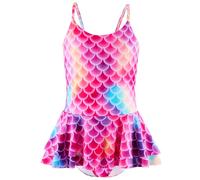 DivingBirds Girls Swimming Costume Me Swimsuit One Piece Swimming Suit for Girls Adjustable Bathing Suits UV Rashgard Swimwear Summer Beach Pool, Purple Me 5-6 Years