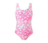 DivingBirds Girls Swimming Costume Padded Bras One Piece Kids Swimsuit Neon Swimming Suit for Girls Bathing Suits UV Sunsafe Swimwear Beach Pool,Light Pink 9-10 Years