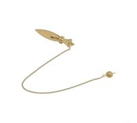 Divining Rod Metal Detector Pendulum For Copper Finding Elegant Gold Finish Portable Tool For Spiritual Journey And Dowsing(B)