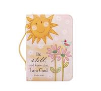 Divinity Be Still, and Know That I Am God Psalm 46:10 Bible Cover X-Large Size (2 x 11 x 8) - Zippered Book Case with Handle - Inspirational Giftable