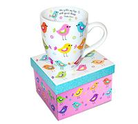 Divinity Boutique Inspirational Ceramic Mug with Birds-Psalm 103:5, He Fills My Life with Good Things, Multicolor, One Size, 12 Ounces