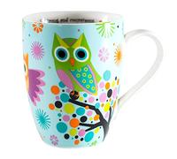 Divinity Boutique Owl Mug - Inspirational Ceramic Coffee Mug with Scripture for Women, Mom, Friends, Owl Lovers that is Colorful and Dishwasher Safe, 350ml