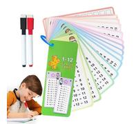 Division Flash Cards,Math Flash Cards - 15X Home Learning Assistance Cards,Practical Division Student Flash Cards with Dry Erase Pens for School Classes