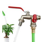 Divisore Per Rubinetto Da Giardino 2 Vie 3/4", Rubinetto Doppia Uscita Acqua | Sdoppiatore Per Irrigazione, Lavaggio Car, Cura Piante, Giardino E Prato