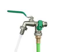 Divisore Per Rubinetto Da Giardino 2 Vie 3/4", Rubinetto Doppia Uscita Acqua | Sdoppiatore Per Irrigazione, Lavaggio Car, Cura Piante, Giardino E Prato