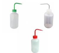 DIVISTAR Pack of 3 LDPE Graduated Tattoo Wash Bottles Squirt Squeeze Soap Bottles Laboratory 250ml/500ml（8oz/16oz） Red+Green+Transparent (500ml)