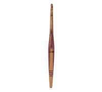Divit Shilp Streamline Ergonomic Handle Crochet Hooks | Handcrafted 7’’ Teak Wood Crochet Hook Knitting Needle, Craft Yarn Weave | Best Gift! (Teak, 5.5 mm)