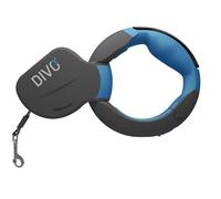 DIVO Retractable Dog Leash, New Tape Stop and Rewind Feature, openable Handle, Anatomical and Non-Slip Grip, Size up to 100 Lbs, 10 ft Long Tape