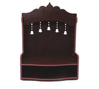 DIVOKAH® Beautiful MDF Wooden Temple/Home Temple/Pooja Mandir (8 MM Plywood Thickness) BR Bell