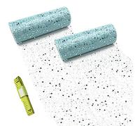 Divono 2Pcs Tulle Roll, Sparkle Tulle Roll,Tulle Fabric,15cm 10yards Tulle Roll Polyester Fabric Glitter Sequin with Tape Measure for Wedding, Party Decoration, Bows, Wrap(Blue)