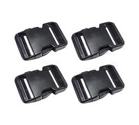 Divono 4pcs Buckle Side Release Buckle Buckles POM Dual-side Clasps 2 Slots Heavy-duty Clothing Accessories Adjustable Bag Hooks Replacement for Nylon Bag Straps