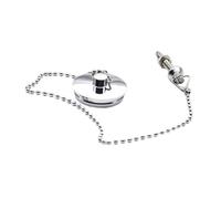 Divono Tub Stopper, Bath Plug And Chain, 12 Inches Chain with 4.5cm Sink Plug Bathtub, Leak-Proof Good Sealing High Temperature Resistance, For Kitchen Sink, Shower, Laundry Room(Sliver)