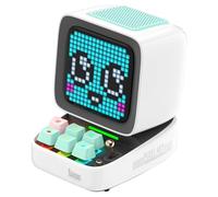 Divoom Ditoo Pro Retro Pixel Art Bluetooth Speaker, 15W Portable Speaker with Programmable LED Screen, RGB Mechanical Keyboard, Smart Alarm Clock, USB-C, TF Card, Desk Decor Gift for Gamers - White