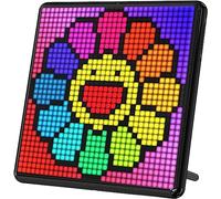 Divoom LED Lights Gaming-32 X 32 Programmable RGB LED Display Panel, Gaming Accessories Suit for Smart LED Lightbar, DIY-Design, App-Control Cool Gadgets, Gaming Setup Decor for Desk Bedroom, Black