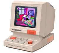 Divoom MiniToo Retro Computer Bluetooth Speaker, Mini PC Style Audio with Pixel Art Screen, 5W Desktop Sound, Clock, Alarm, White Noise, USB/TF Playback, Tech Gift for Teens, Gamers, Bedroom, Office