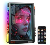 Divoom Times Frame 10.1" Transparent WiFi Digital Photo Frame, 64GB Smart Desk Display with App Custom Pixel Art, 1280x800 Screen, RGB, 400+ Clock Faces, Photo Video Sharing, Desk Decor Gift - Black