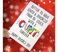 Divorce Cards Divorced Card Happy Divorce Day Funny Cards Novelty C*nt Cards Swearing Card Best Friend Card Just Divorced, Divorce Day PC220