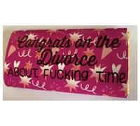 Divorce Congratulations, Novelty, funny, themed Chocolate Bar gift For friends, family and work colleagues. (One Size, Dark Chocolate)