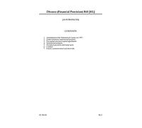 Divorce (Financial Provision) Bill (House of Lords) HLB 45