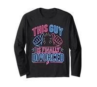 Divorce Party Cool Ex Man Finally Divorced Men Long Sleeve T-Shirt