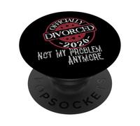 Divorced 2026 Vintage Divorce Party Divorcee Tee PopSockets Adhesive PopGrip