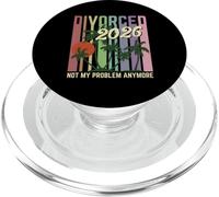 Divorced 2026 Vintage Divorce Party Divorcee Tee PopSockets PopGrip for MagSafe