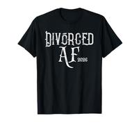 Divorced AF 2026 Vintage Divorce Party Divorcee Tee T-Shirt