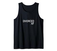 Divorced AF White Font Tank Top