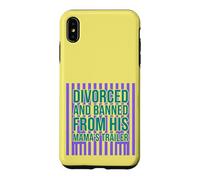 Divorced and Banned From His Mamas Trailer Funny Divorce Case for iPhone XS Max