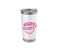 Divorced Design for Divorce Party - Happily Divorced Stainless Steel Insulated Tumbler