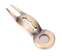 Divot Tool 3 in 1 Multi Function Aluminum Alloy Greens Repair Fork for Lovers - Magnetic Ball Marker & Line Drawing Template
