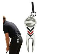 Divot Tool and Ball Marker - Humorous Non Slippery Zinc Alloy Fork - Magnetic Golf Green Repair Tool for Men Golfer Collectors Outdoor Club Green Sports Game Practice Training and Wa