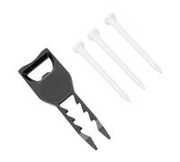Divot Tool, Multi Functional Metal Divot Repair Tool with Tee Height Setter, Groove Cleaner, Putter Alignment Aid for Golf Players