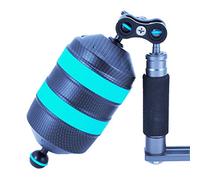DIVTEK Mega Float Arm L Diving Buoyancy Arm Bracket with Nauticam Bayonet Mount for Underwater Diving Tray Video Light/Strobe Float Arms (D95-160)