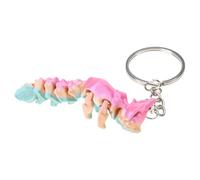 divuukyi Articulated Foxes Figurine Keychain, 3D Printed Multi Joint Movable Foxes Keychain for Decoration and Play