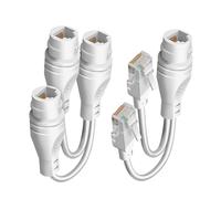 divuukyi Ethernet Splitter Combiner For Seamlessly Integration In Systems Run 2 IPCameras On 1Networking Cable