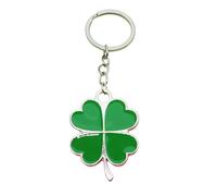 divuukyi Exquisite Alloy Four Leaf Clovers Keychain Symbolizing Luck and Happiness Decoration for All Ages Special Gifts Ideas