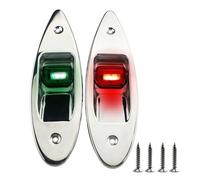 divuukyi LED Navigation Signals Lights For Pontoon Boats And Yachts Marine Use In Low Light Conditions Easy Install 2x