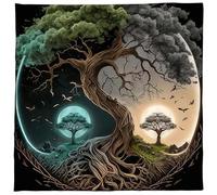 divuukyi Trees Of Life Altars Cloth Tarots Cards Tablecloth Divinations Cards Table Cloth Square Tapestry Witchcrafts Supply