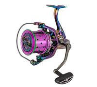 Diwa Spinning Fishing Reels 70 LBS Max Drag Power 18+1 Stainless BB Metal Body Casting Fishing Wheel 8000 10000 12000 Spool Series Freshwater Saltwater Big-Game Surf Ultra Smooth Spinning Reel (8000)