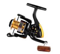 Diwa Spinning Fishing Reels for Saltwater Freshwater 1000 2000 3000 4000 5000 6000 Series Fishing Spool Left/Right Interchangeable Trout Carp Spinning Reel Light and Smooth (2000-Black)