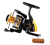 Diwa Spinning Fishing Reels for Saltwater Freshwater 1000 2000 3000 4000 5000 6000 Series Fishing Spool Left/Right Interchangeable Trout Carp Spinning Reel Light and Smooth (6000-Black)