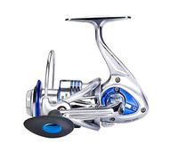 Diwa Spinning Fishing Reels for Saltwater Freshwater 3000 4000 5000 6000 7000 Spools Ultra Smooth Ultralight Powerful Trout Bass Carp Gear Stainless Ball Bearings Metal Body Ice Fishing Reels(4000)