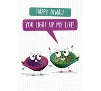 Diwali Card, Happy Diwali Card, Diwali Festival Of light Card, Diwali Greeting Card, You Light Up My Life!