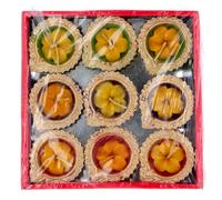 Diwali Clay Diya Indian Diva with Wax Filled Candle Oil Lamps Tealight Diwali Decorations Diyas Hindu Festive for Home Pooja Mandir Décor Gifts 9 Pack