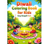 Diwali Coloring Book for Kids: Easy Rangoli Fun
