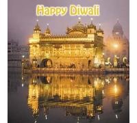 Diwali Divali Golden Temple Amritsar Greeting Card